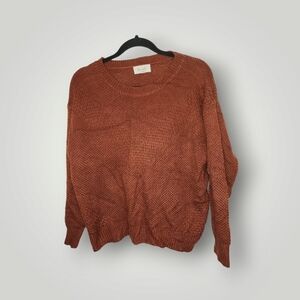 Beceel Burnt orange reddish Knit sweater pullover M Medium